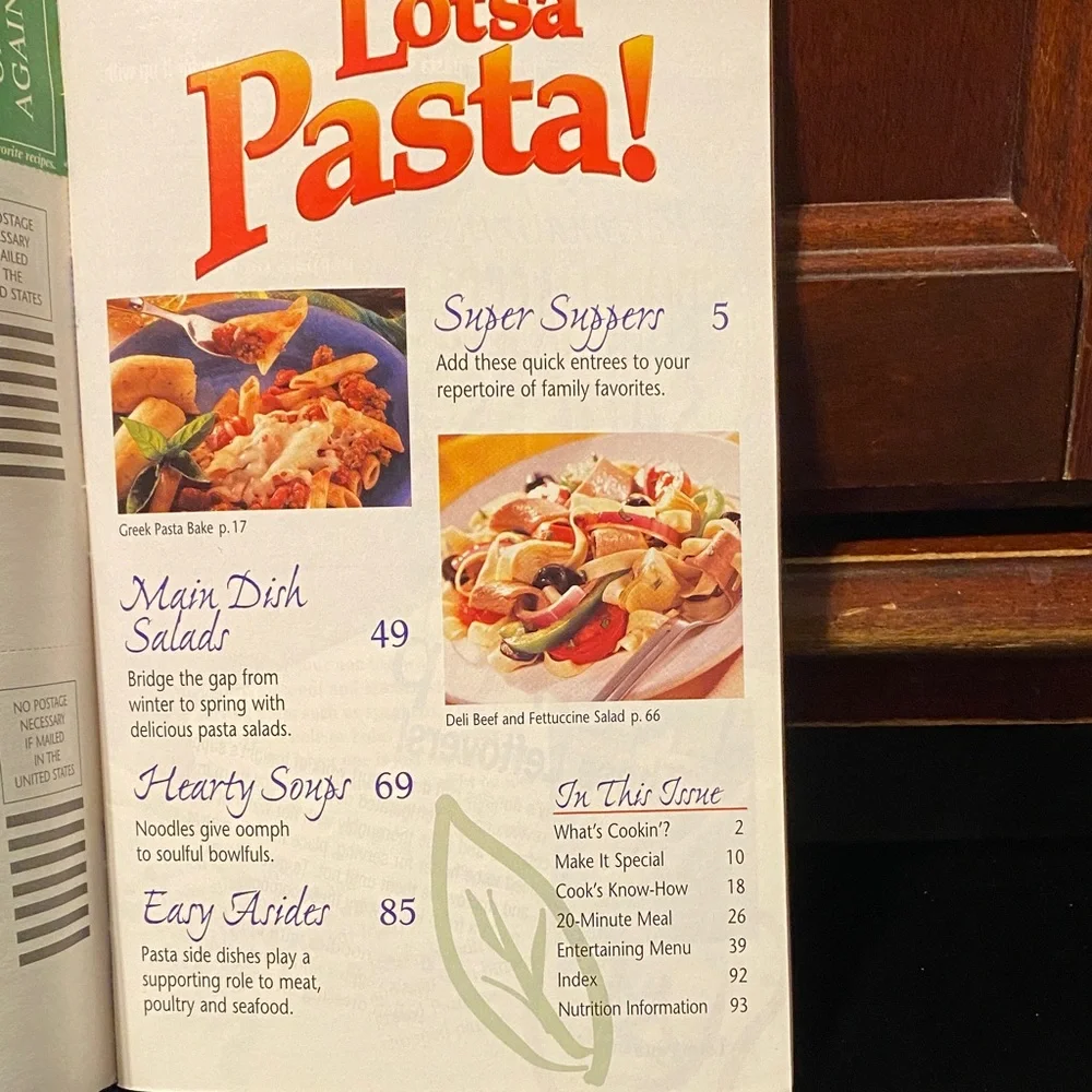 Pillsbury vintage cookbook magazines set of four from 1999